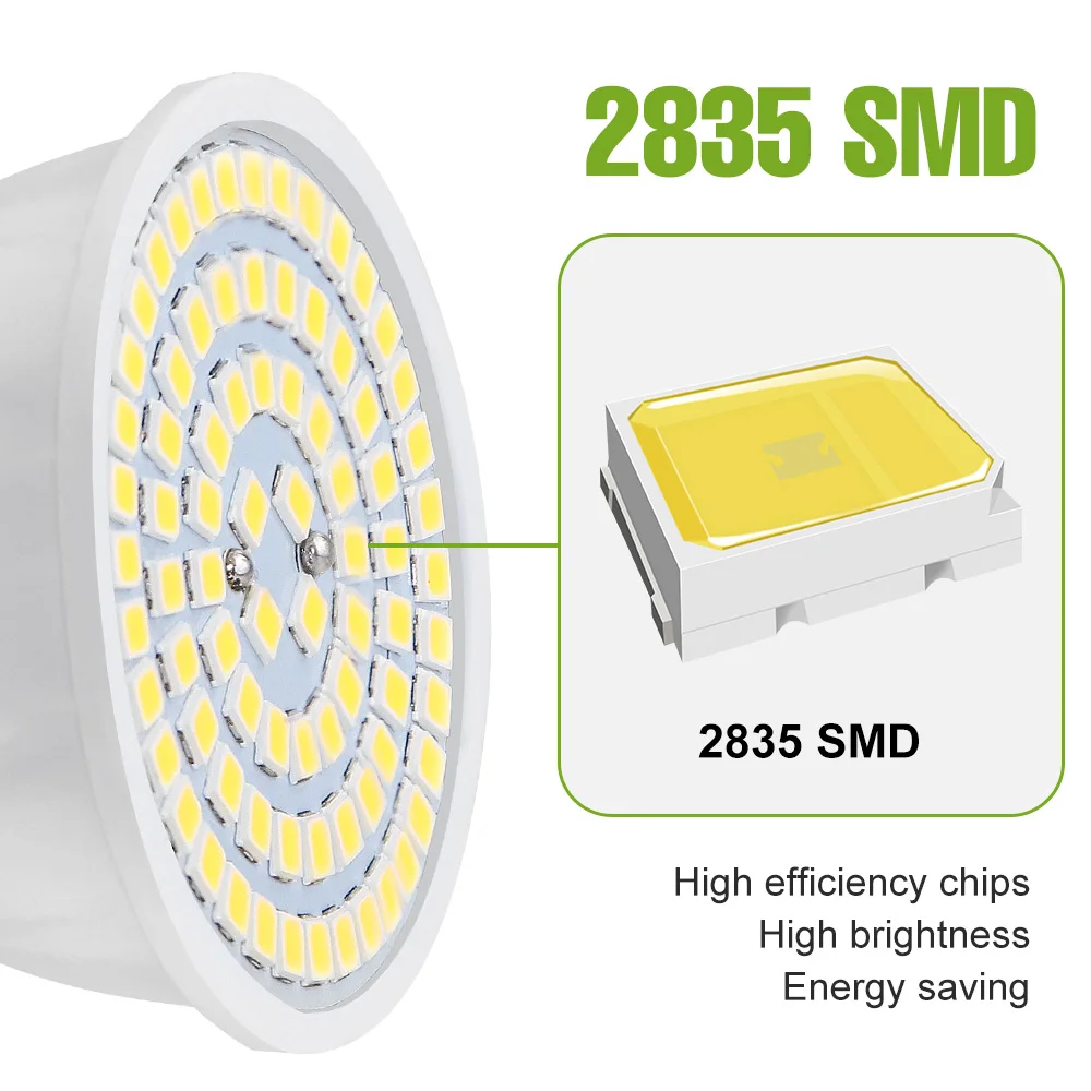 2Pack 9W LED Indoor Bulb 220V High Brightness Spotlight E27 Ceiling Bulbs GU10 Downlight E14 Corn Lamp Living Room Home Lighting