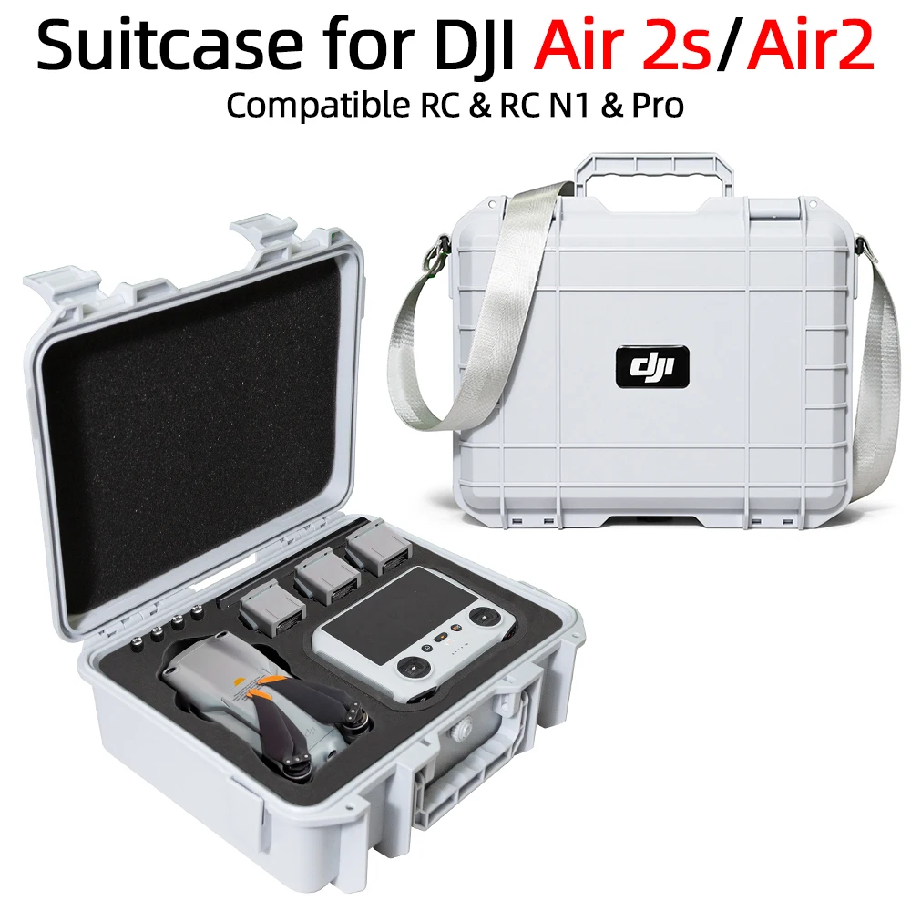 Explosion-Proof Box With Strap for DJI Mavic air2/air 2S Suitcase Travel Storage Bag for DJI RC-N1 RC Control Drone Accessories