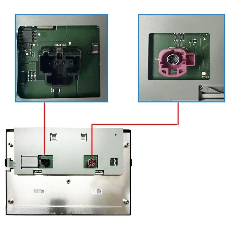D5BE ML3T-18B955AF Black Automotive LCD Touch Display with Rounded Corners, the Center Console Display Replacement Task
