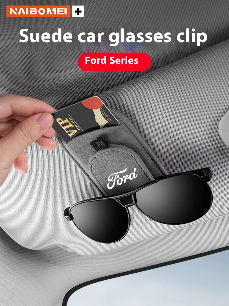 

For Ford ST Mondeo Focus Raptor Edge Fiesta Kuga Explorer Ranger Car Visor Glasses Storage Clip Glasses holder Sunglasses holder
