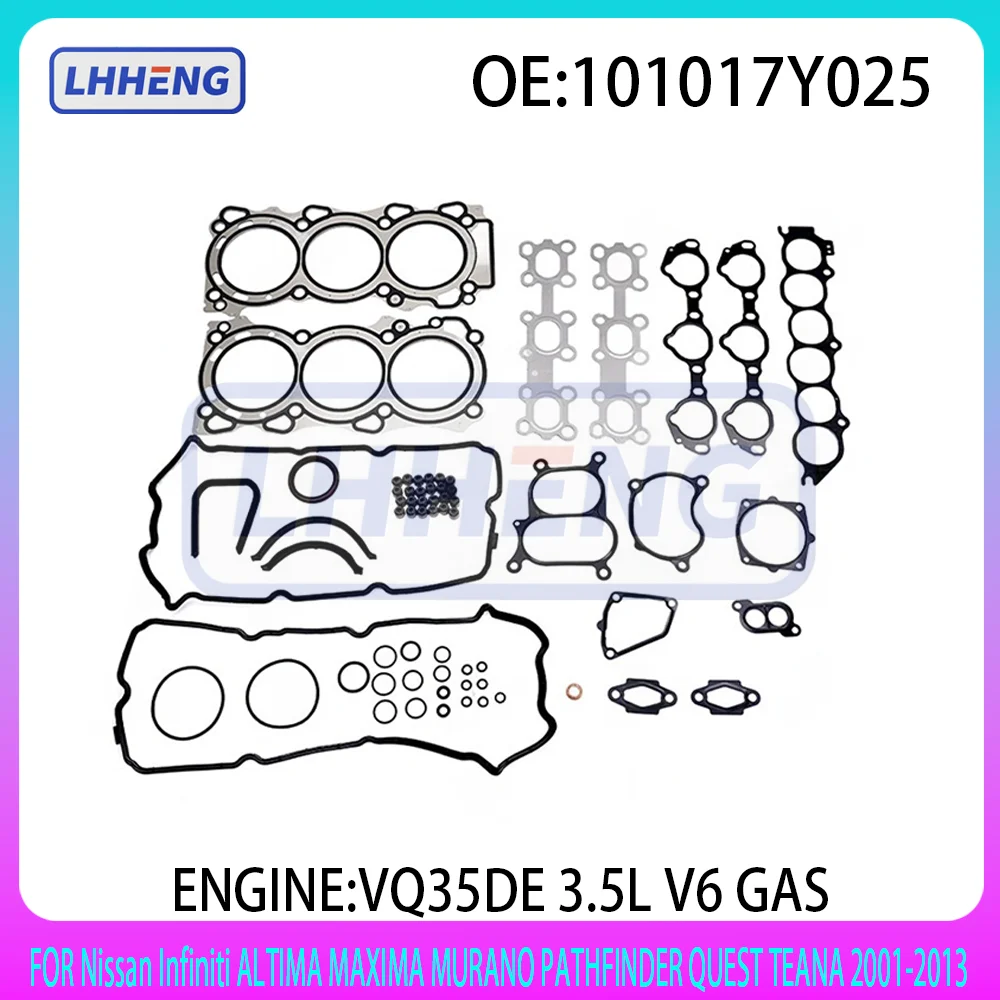 

VQ35DE Engine Full gasket KIT for Nissan Infiniti ALTIMA MAXIMA MURANO PATHFINDER QUEST TEANA 3.5L V6 GAS 3.5 L T 2001-2013
