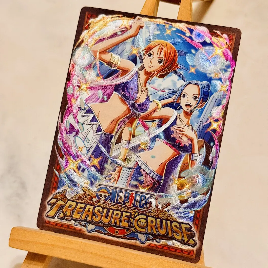 9Pcs/set 63X88Mm Diy Self Made One Piece Treasure Cruise Reiju Collection Card Coarse Flash Hancock Anime Cards Gift Toys