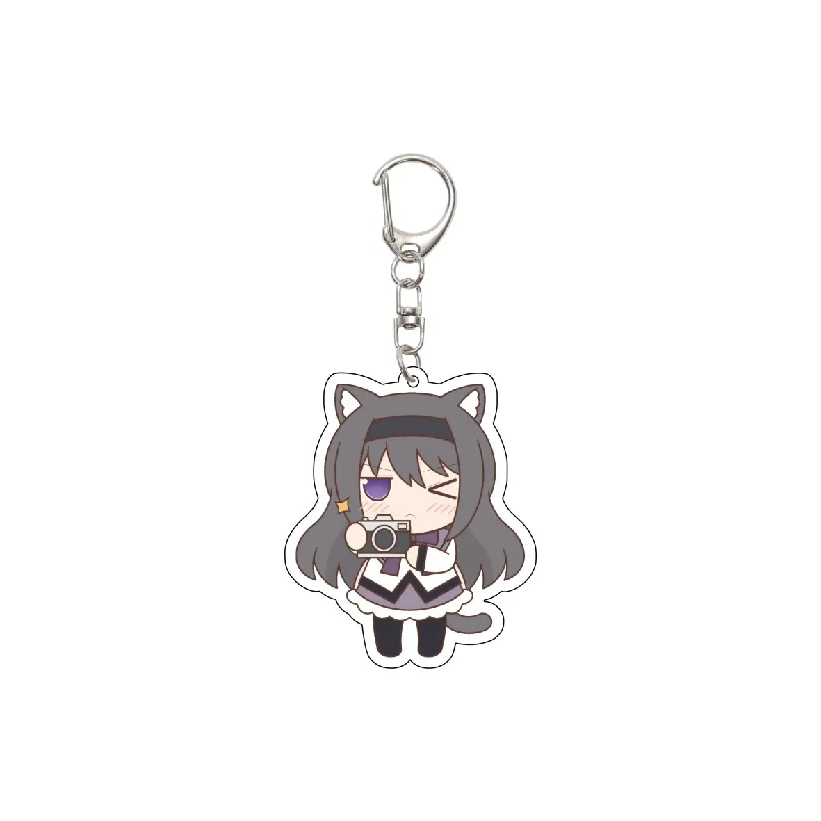 55MM Anime Puella Magi Madoka Magica‌ Keychain Miki Sayaka Tomoe Mami Kaname Madoka Akemi Homura Keychain Christmas Gifts view 6