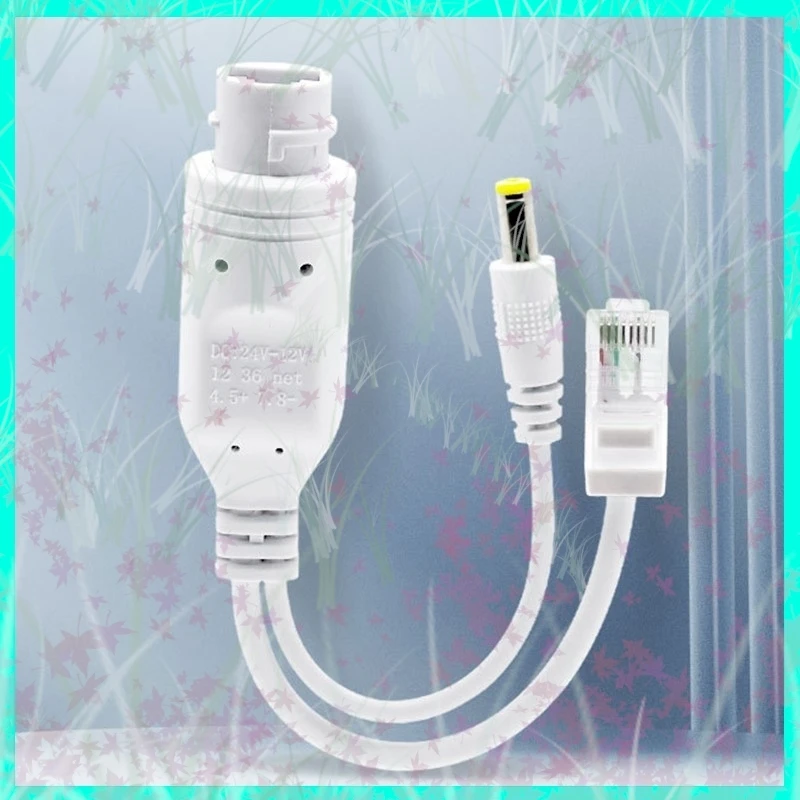 24V to 12V POE Splitter Separator Outdoor Waterproof Adapter Cable Power Supply Module POE Splitter Injector for IP Camera E3