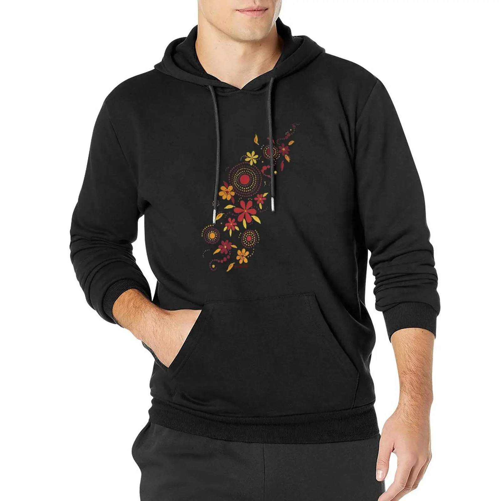 

GARDEN PARTY YELLOW & RED Pullover Hoodie men's sweat-shirt male clothes hoodie graphic