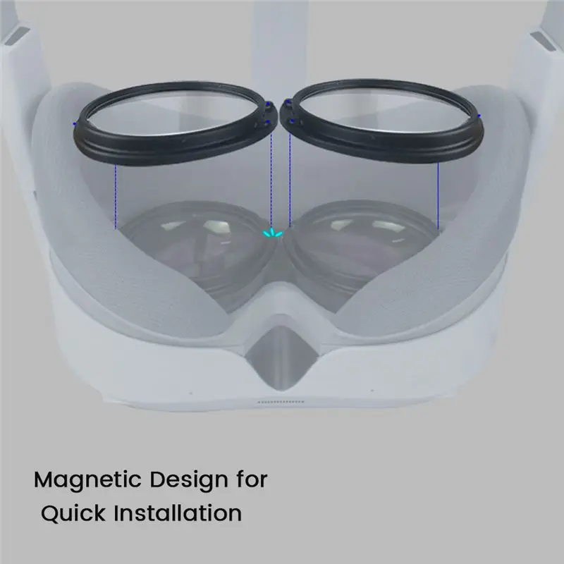 L77A For 4 Myopia Glasses Frame VR Magnetic Suction Injection Frame Equipped with Pico4 Myopia Lens Adapter