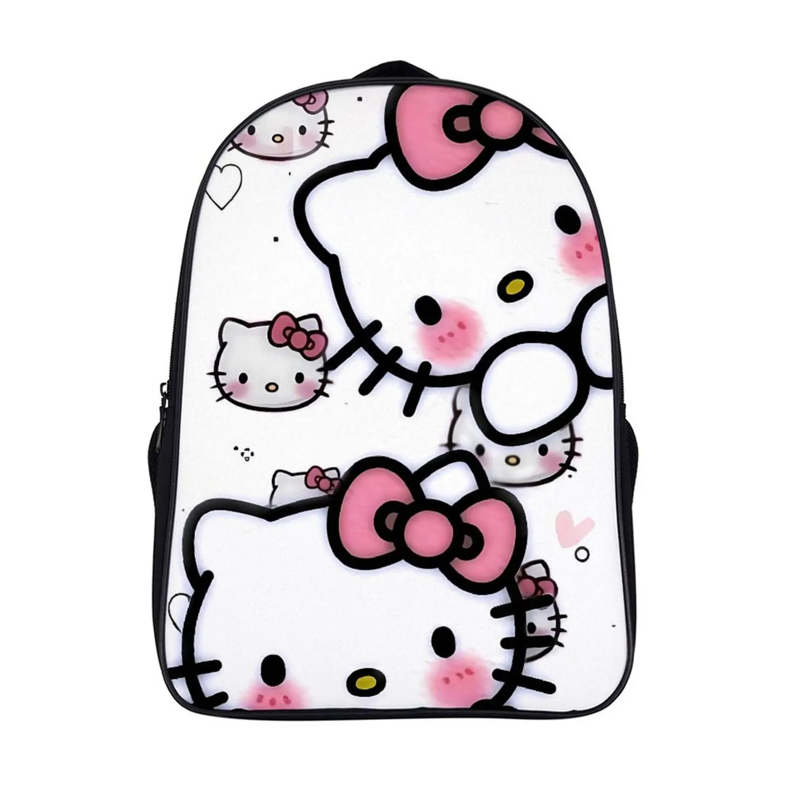 

Fashion Student's Backpack Cartoon Sanrio Hello Kitty School Bag 16 Inch 2 Compartment Backpack Student Schoolbag