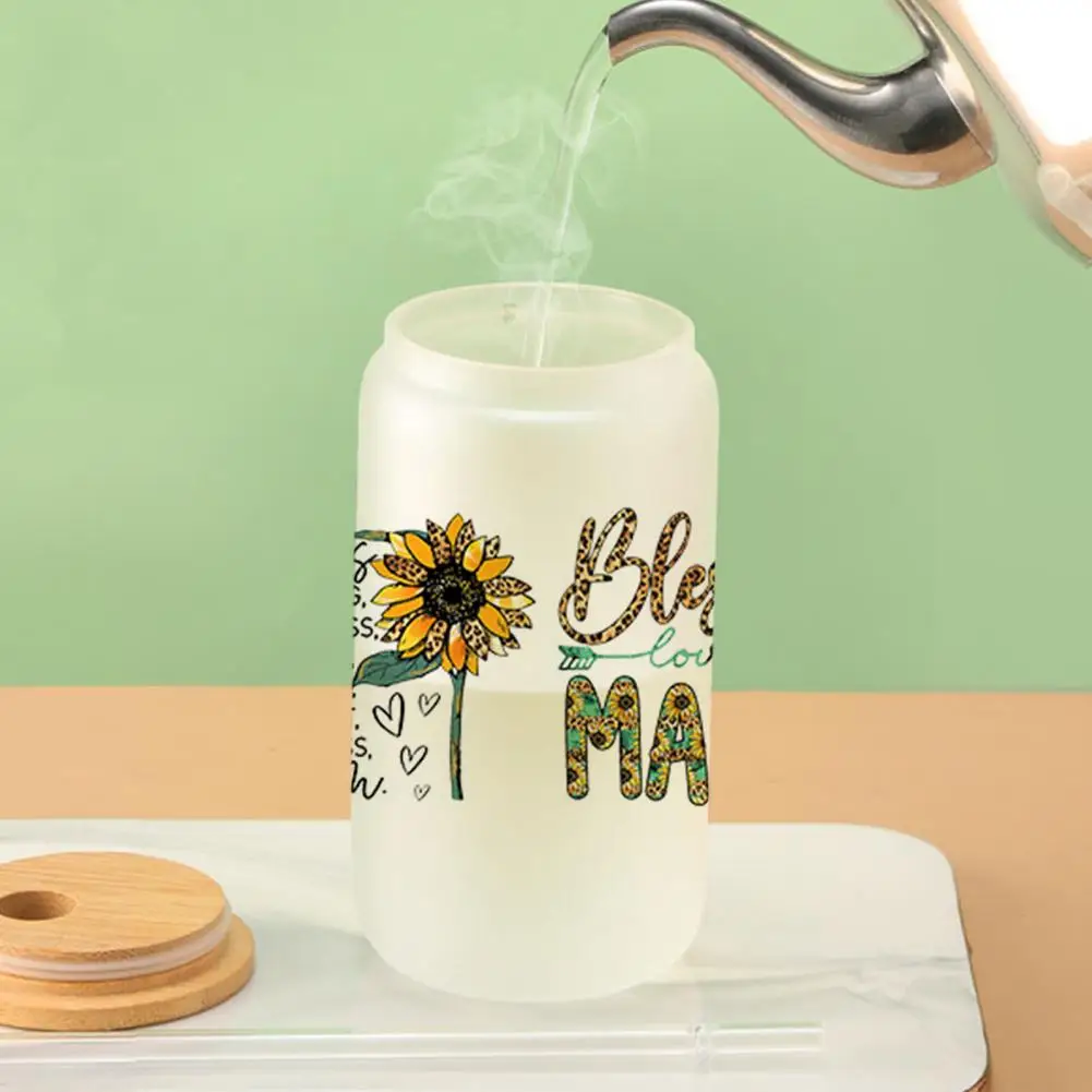 Cartoon Stickers Vibrant Cup Sticker Set for Bottles Windows Mirrors High Stickiness Transfer Stickers with Patterns for Glass