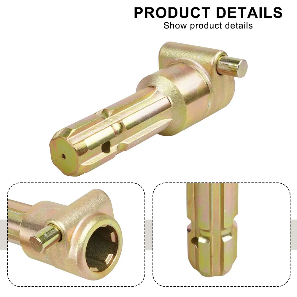 Adaptor PTO Extender Female 1 3/8 Inch 6 Gigi untuk Poros PTO Traktor, Kompatibel dengan hingga 70 Model Traktor ForHp