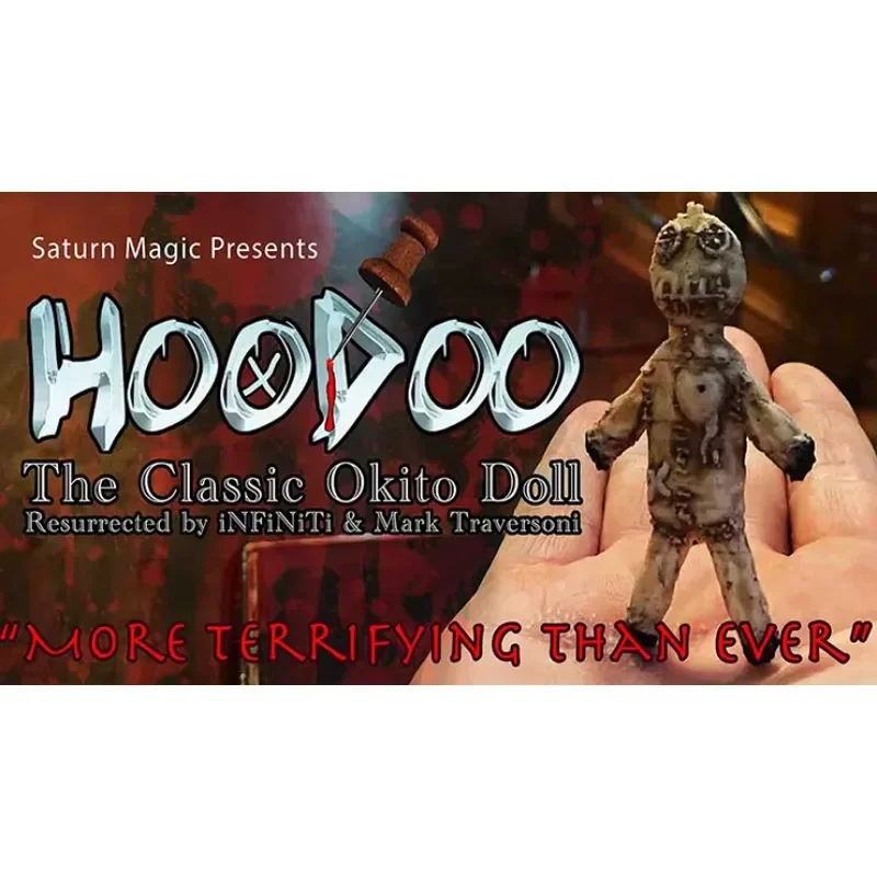 HOODOO - Haunted Voodoo Doll (Gimmicks) by iNFiNiTi Halloween Themed Mentalism Magic Tricks Illusions Prediction Beginner Props