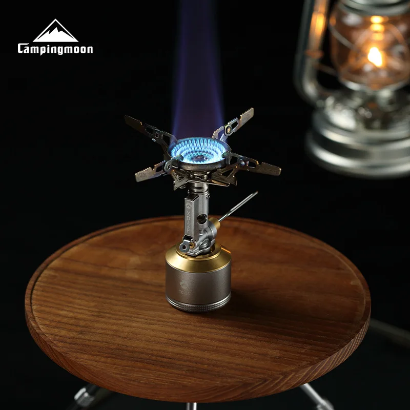 

Газовая горелка CAMPINGMOON Mini Card Rocket Stove Head: уличная, компактная, с устойчивой мощностью для кемпинга