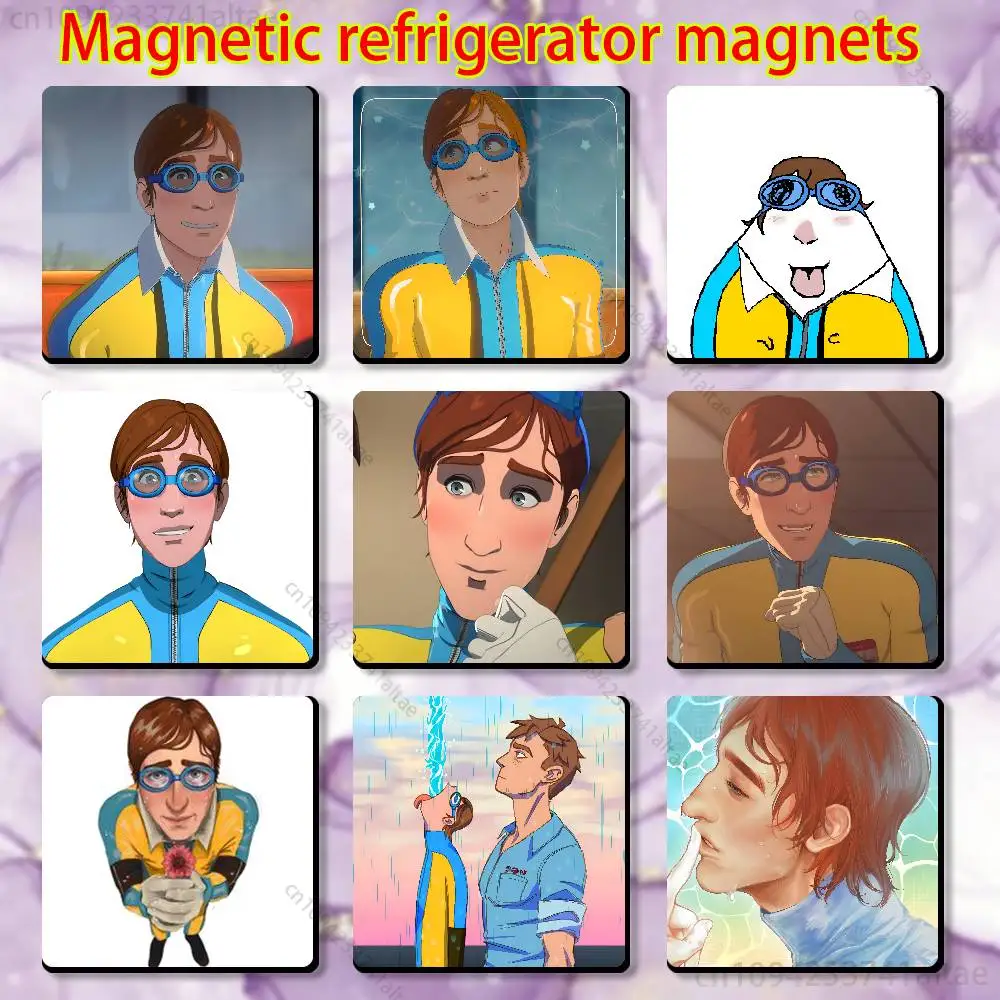 W-Waterboy D-Dispatch Fridge Magnet Square Stickers Personalize Home Decor Souvenirs Gift