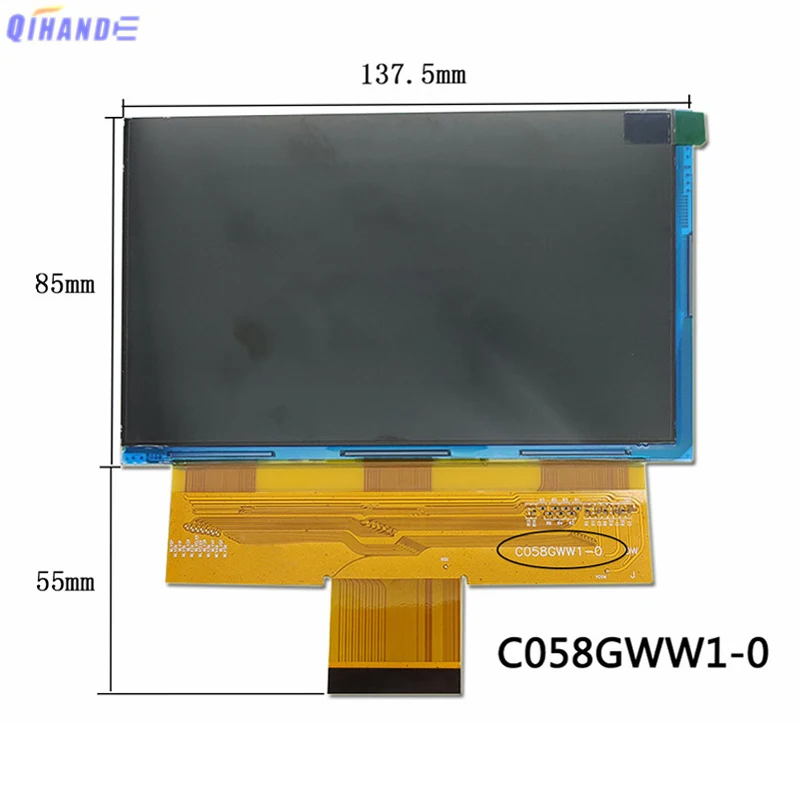 

5.8 inch Display screen C058GWW1-0 TM058JFHG01-00-FPC1-02 HTP058JFHG02 LCD screen resolution 1280x720P diy screen