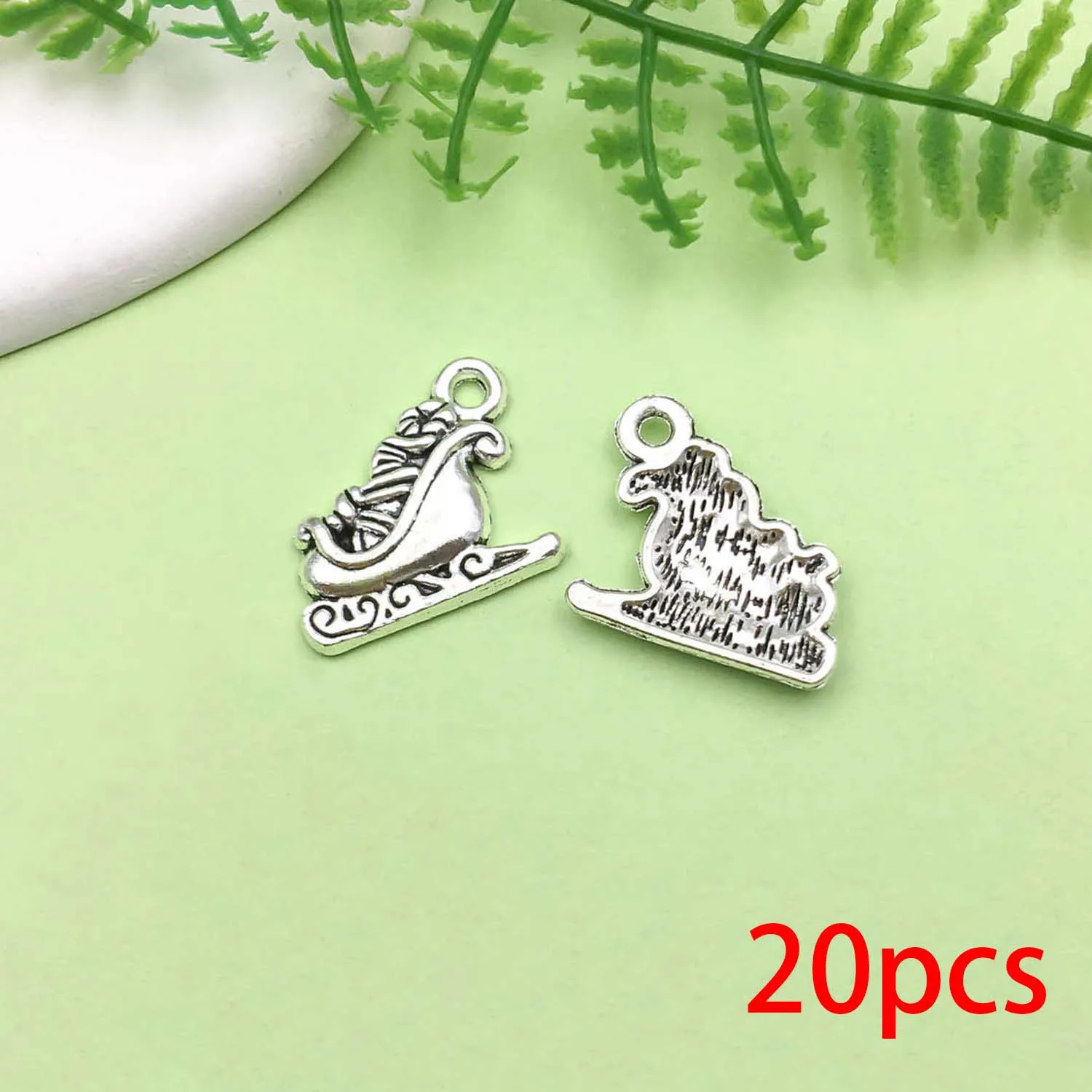 20/43pcs Christmas Decoration Charms Alloy Santa Claus