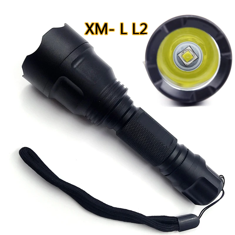 

z20 LED Flashlight Torch C8 5 Mode XM-L L2 T6 Q5 High Power Lamp Light Super Bright Portable Led Light for Camping fishing