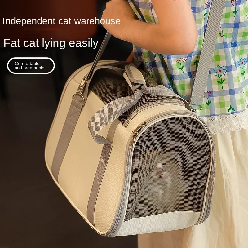 

Pet Outing Portable Cat Dogs Handbag Summer Breathable Carrier Travel Puppy Kitten Single Shoulder Bag Pet Carrying Bag Supplie