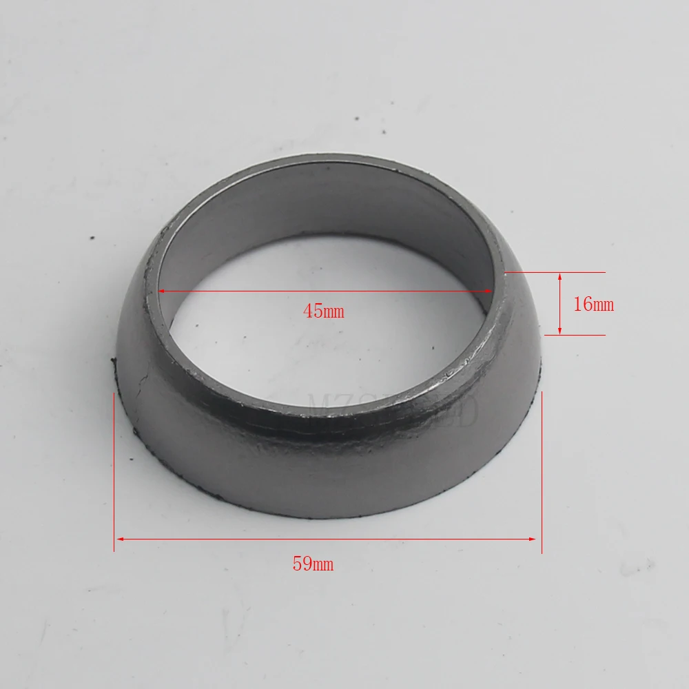 Automotive exhaust flange graphite joint pad exhaust flange seal cone pad muffler steel wire reinforced gasket pad ring