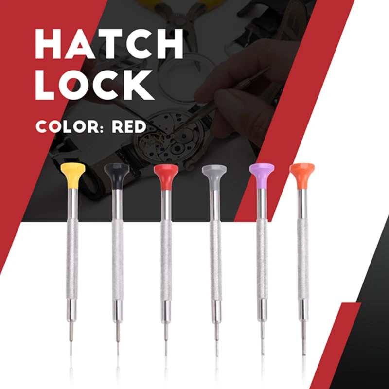 6Pcs T-Shaped Anti Slip Screwdrivers Set  For 3135 2135 Movement Watch Repair  Precision Screwdriver Watch Repair Tool