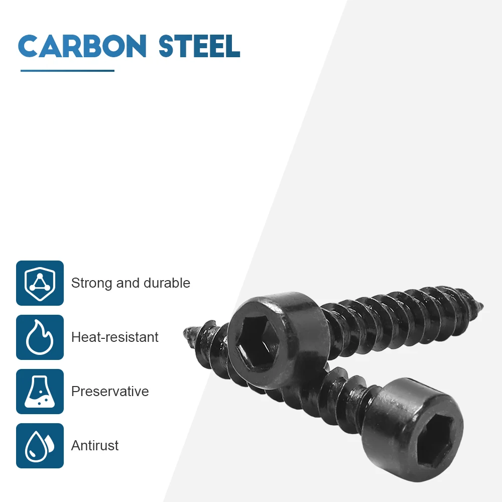 Howsheng 15-100 Stuks Zeskant Dopkop Zelftappende Schroef M2 M2.6 M3 M3.5 M4 M5 M6 8.8 Kwaliteit Hexagon Allen Kop Tappende Schroef