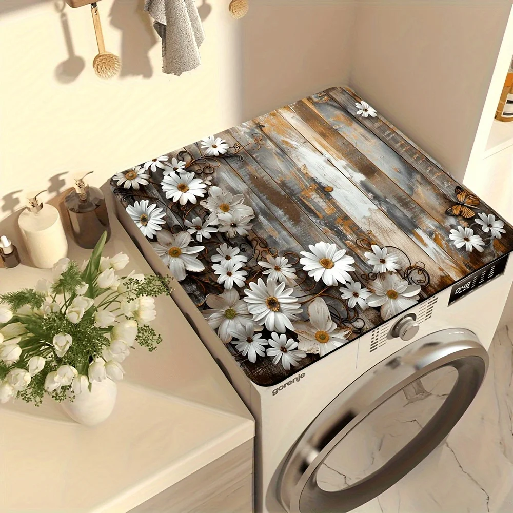 

Washer and Dryer Covers for the Top, Non-slip Dryer Top Protector Mat, Dust-proof Washing Machine Cover, Washer Dryer Top Covers