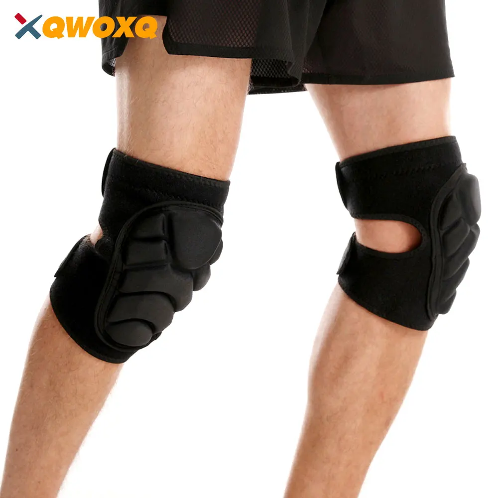 

1Pair Sports Elbow & Knee Pads, Thick Sponge Collisioned Kneepads,Knee Support Sleeve for Basketball Football Volleyball Cycling