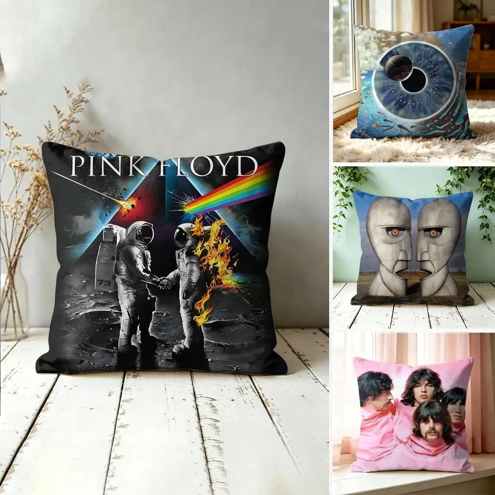 P-Pink Rock F-Floyd BAND Cushion Cover Square Decorative Throw Pillow 40x40cm For Sofa Bedroom Living Room Home Decor