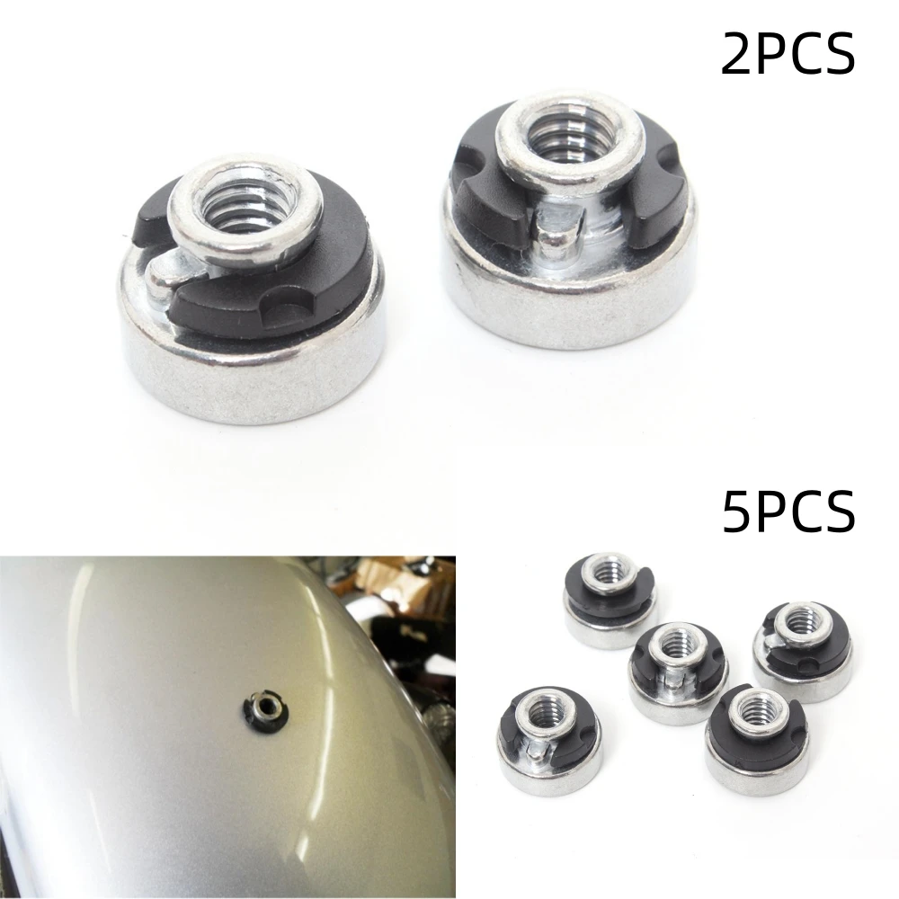 2PCS 5PCS Motorcycle Rear Fender Seat Nut Kit For Harley Sportster Dyna StreetBob Softail Mount Nut Bolt Easy Grip Quick Release