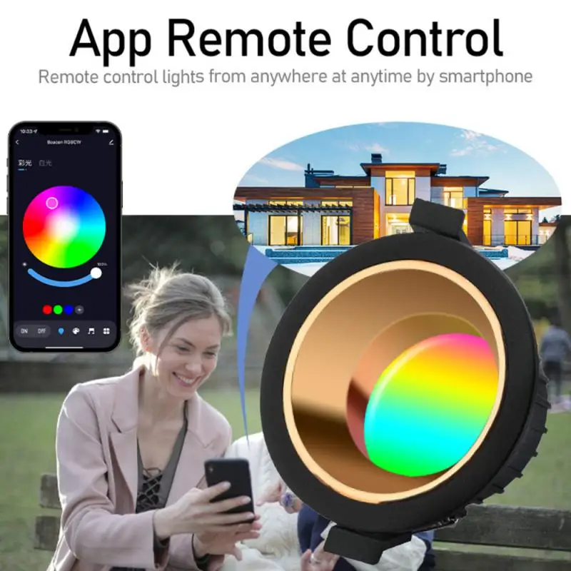 Tuya-مصباح أنبوب ذكي LED ، بلوتوث ، سطوع عالي ، اتصال مباشر ، العمل مع اليكزا ، جوجل المنزل ، 10 واط ، 15 واط