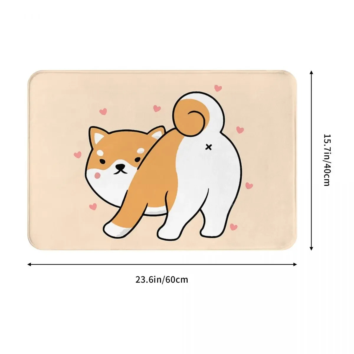 Kawaii Shiba Inu Entrance Doormat Home Decoration Non-Slip Bathroom Floor Mat Carpet for Living Room Balcony Rugs Decor