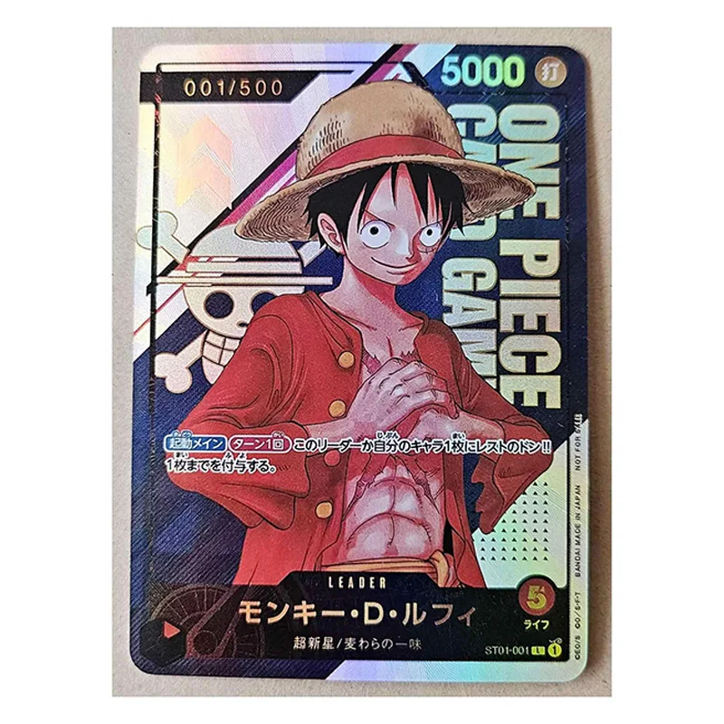 

OPCG One Piece Monkey D. Luffy DIY самодельная цветная флэш-карта аниме игровая коллекционная карта подарочная игрушка 63*88 мм