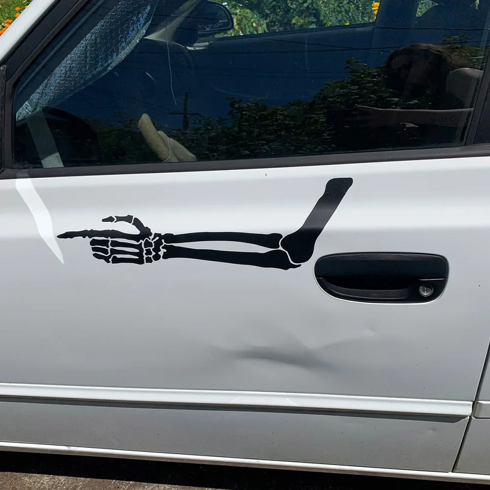 18X6 Inches Mad Max Skeletal Arm Car Decals Windows Door Truck Decor Vinyl Stickers Die Cut Accessories