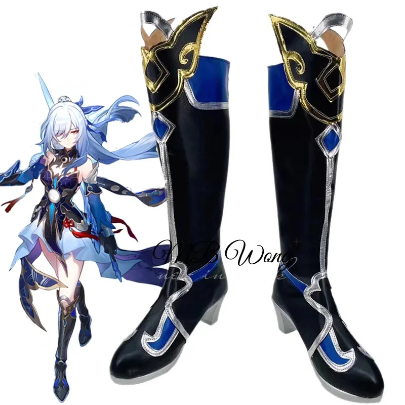 

Игра Honkai Star Rail Jingliu, обувь для косплея, ботинки, костюмы для косплея, обувь в стиле аниме, ролевая игра, Хэллоуин, карнавал, вечерние наряд, реквизит