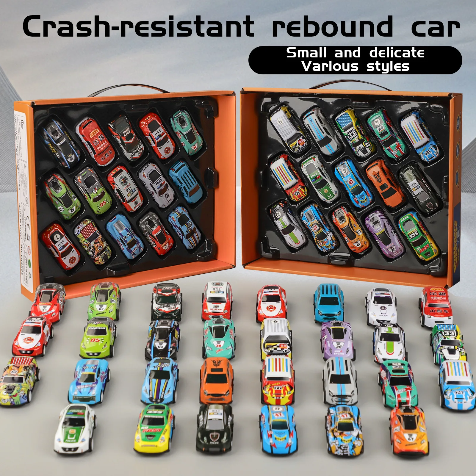 Modello da corsa in lega Reli Car Mini Reli Car Pack regalo