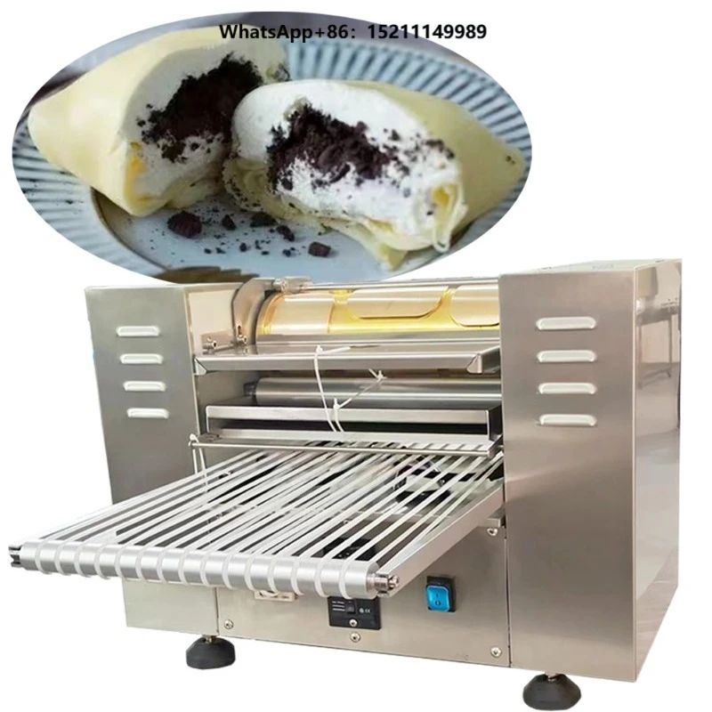 New High Productivity Thousand Layer Cake Maker Machine for Bakery Use Pancake  Crepe Forming Milk/Water/Flour Based