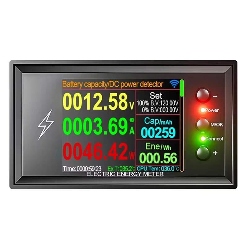 【ホットケーキ】DT20W 0-420V Tuya Wifi スマートリチウム電池容量検出テスター DC 電流電圧クーロンパワーメーター