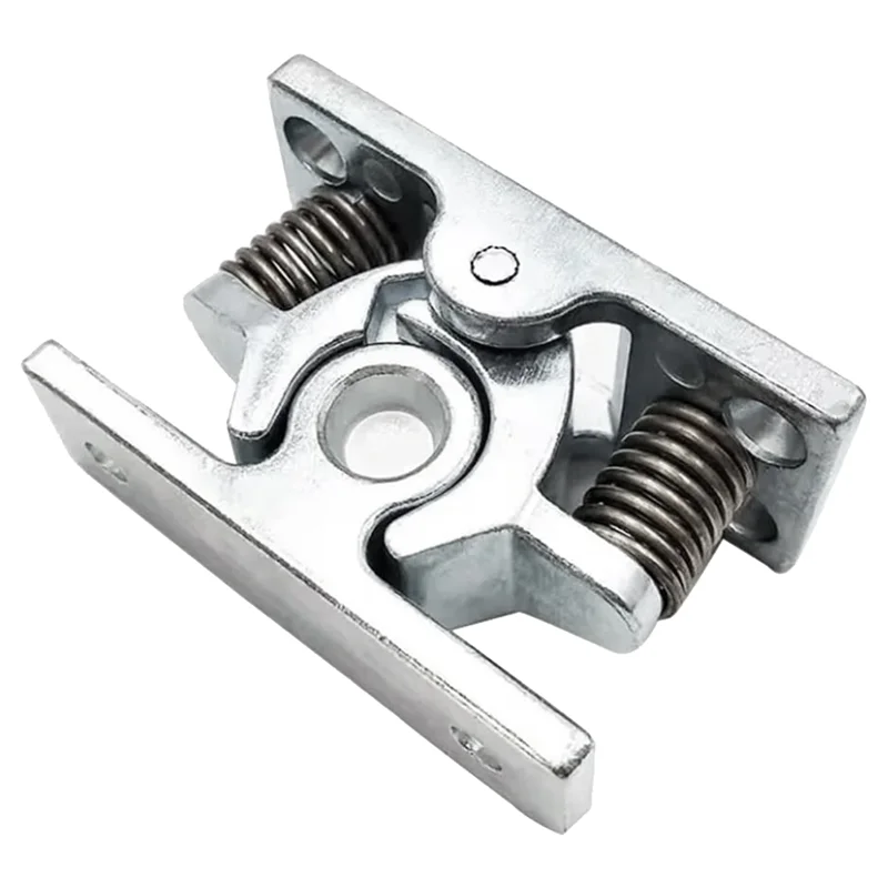 AT16 1Pcs Spring Loaded Door Easy Lock Stop Catch Release Clamp Double Roller Catch (Mp-3)