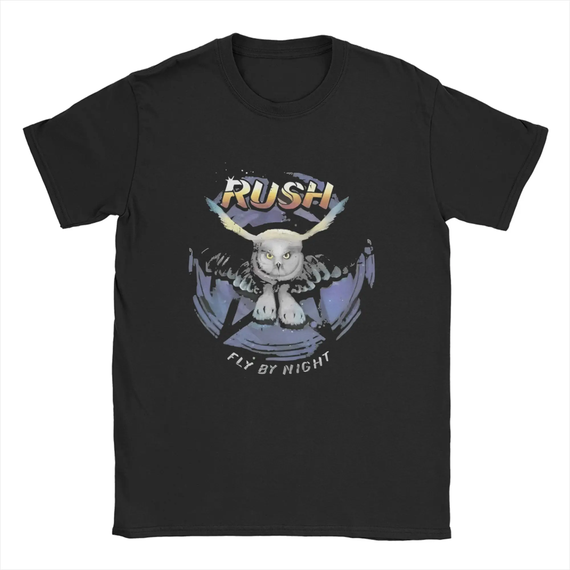 

Novelty Rush Rock Band Moving Pictures 1981 Tour T-Shirts Men Crewneck Pure Cotton T Shirt Hip Hop Short Sleeve Tee Shirt
