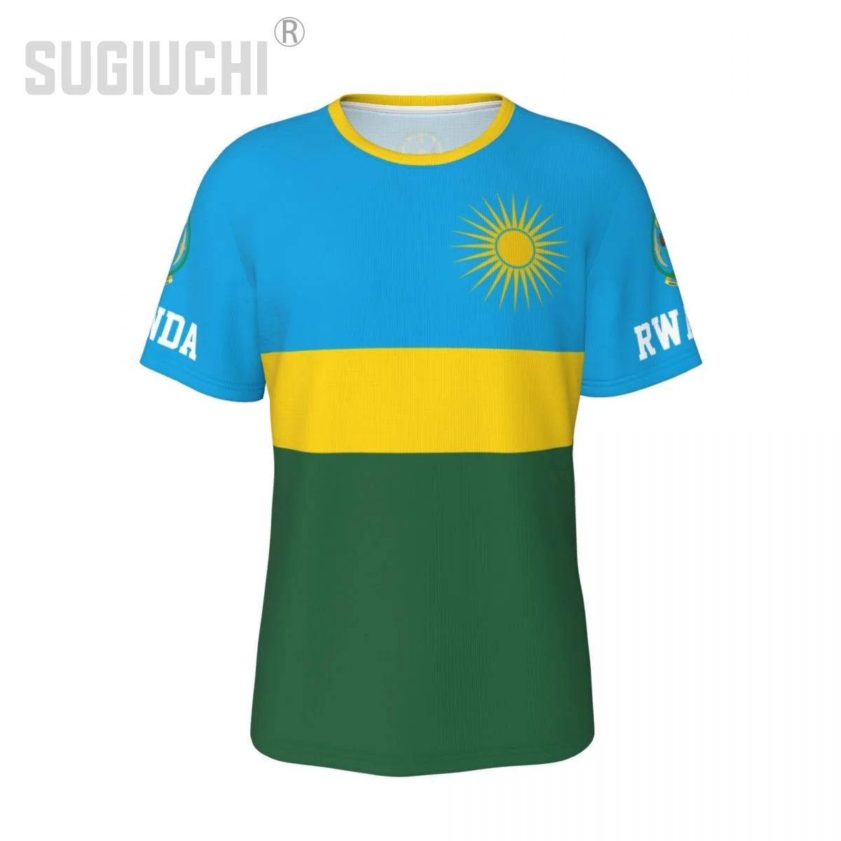 للجنسين الأمة تي شيرت رواندا العلم Rwandan تي شيرت للرجال النساء كرة القدم مشجعي كرة القدم الهدايا ملابس مخصصة المحملة