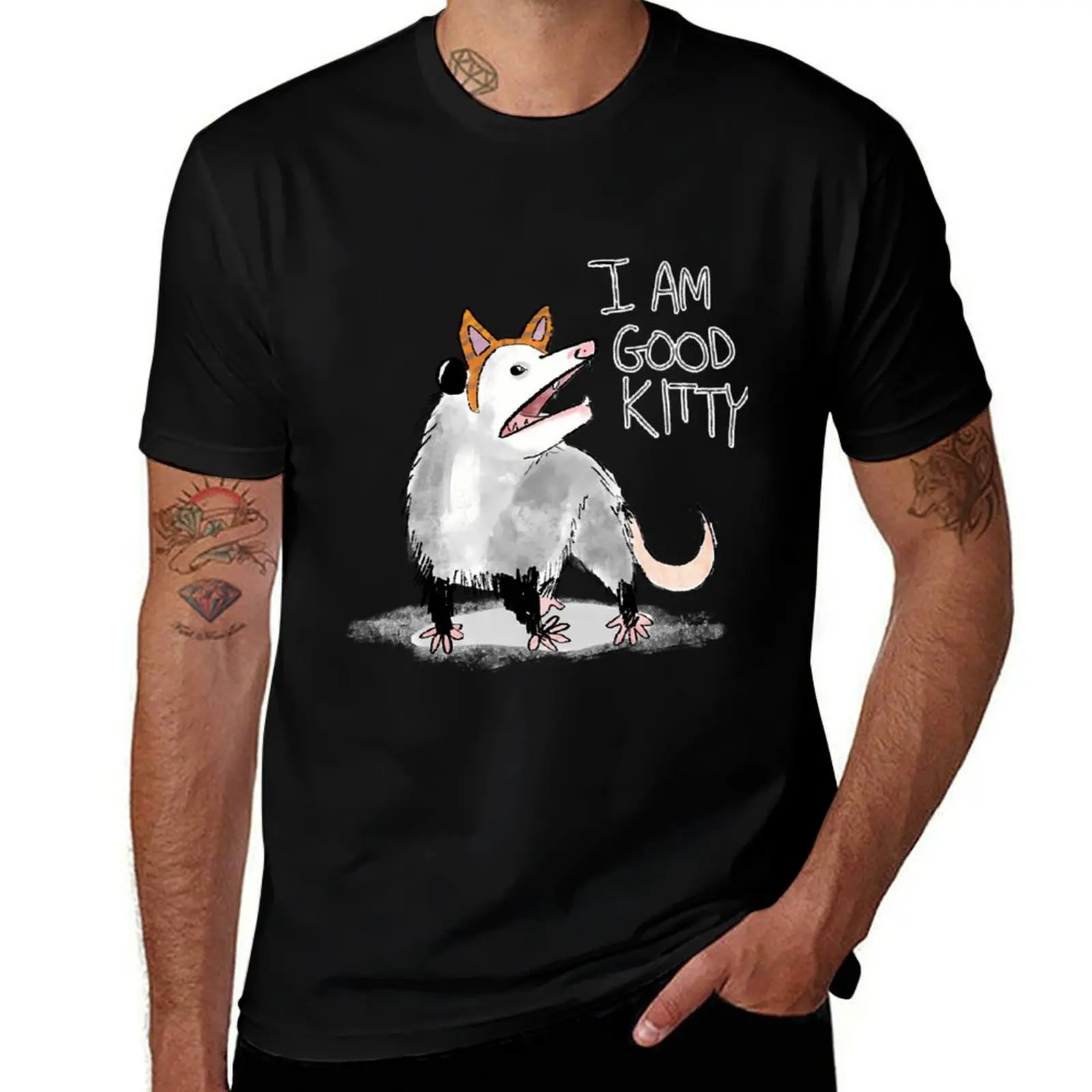 I Am Good Kitty T-Shirt Soft Touch Basic Cotton T-Shirt