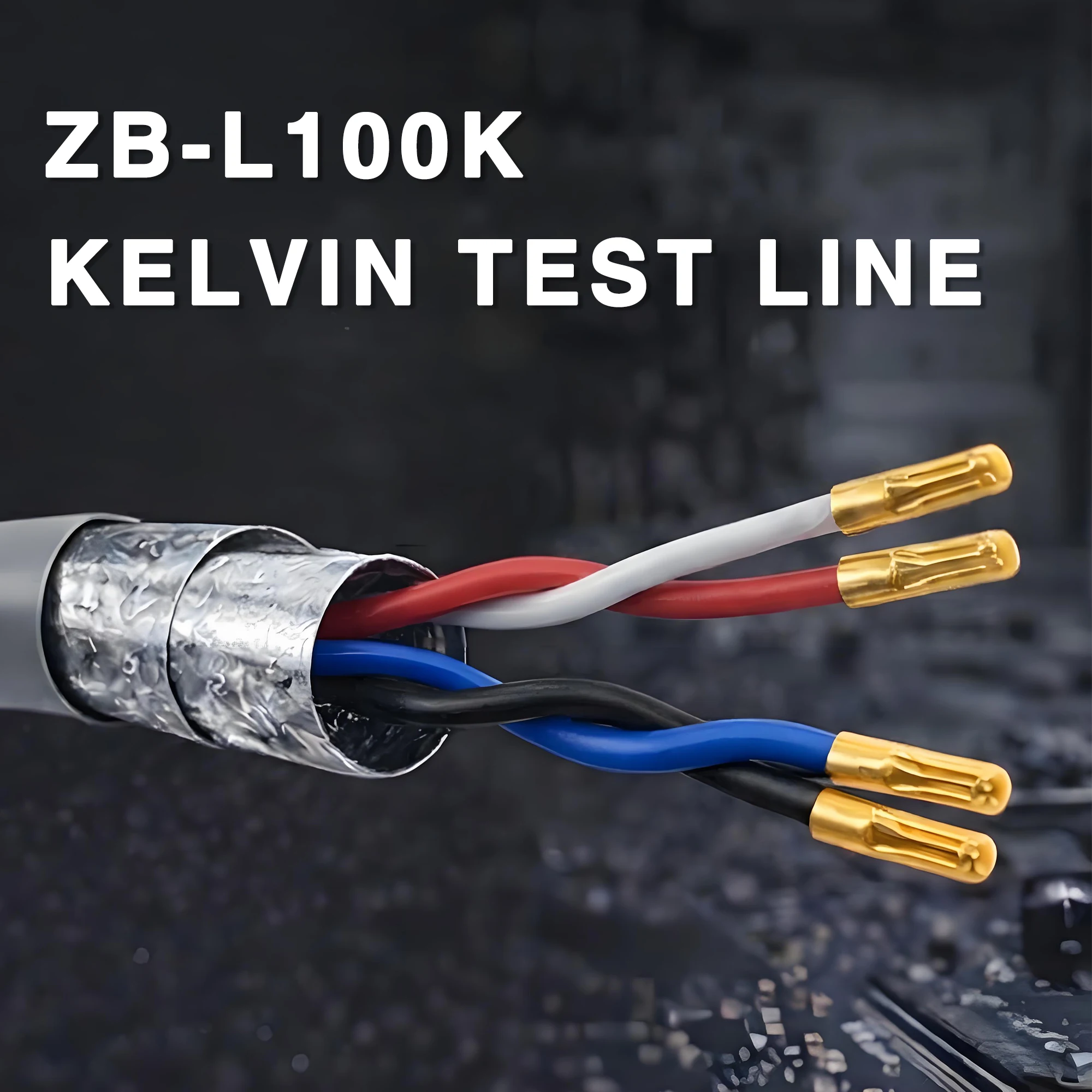 ZIBOO ZB-L100K Ręczny klips testowy LCR Uniwersalny mostek cyfrowy Kelvina Linia testowa SMD Chip — zdjęcie 5