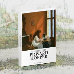 Juego de 30 piezas de la serie de Museo de Arte, artistas famosos Edward Hopper, postales en inglés, sobres, ilustraciones, postales, pegatinas de pared