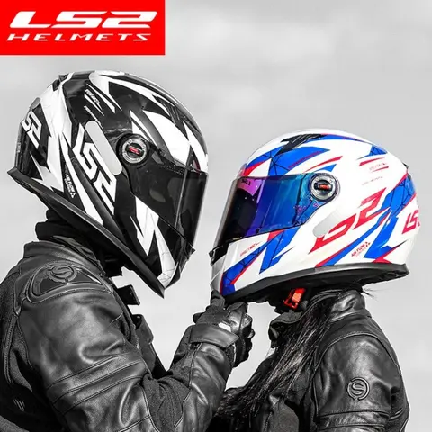 LS2 FF358 Original Motorcycle Helmet LS2 Draze Full Face Helmets Men Women Motorbike Racing Helmet ECE Approved Cascos Para Moto