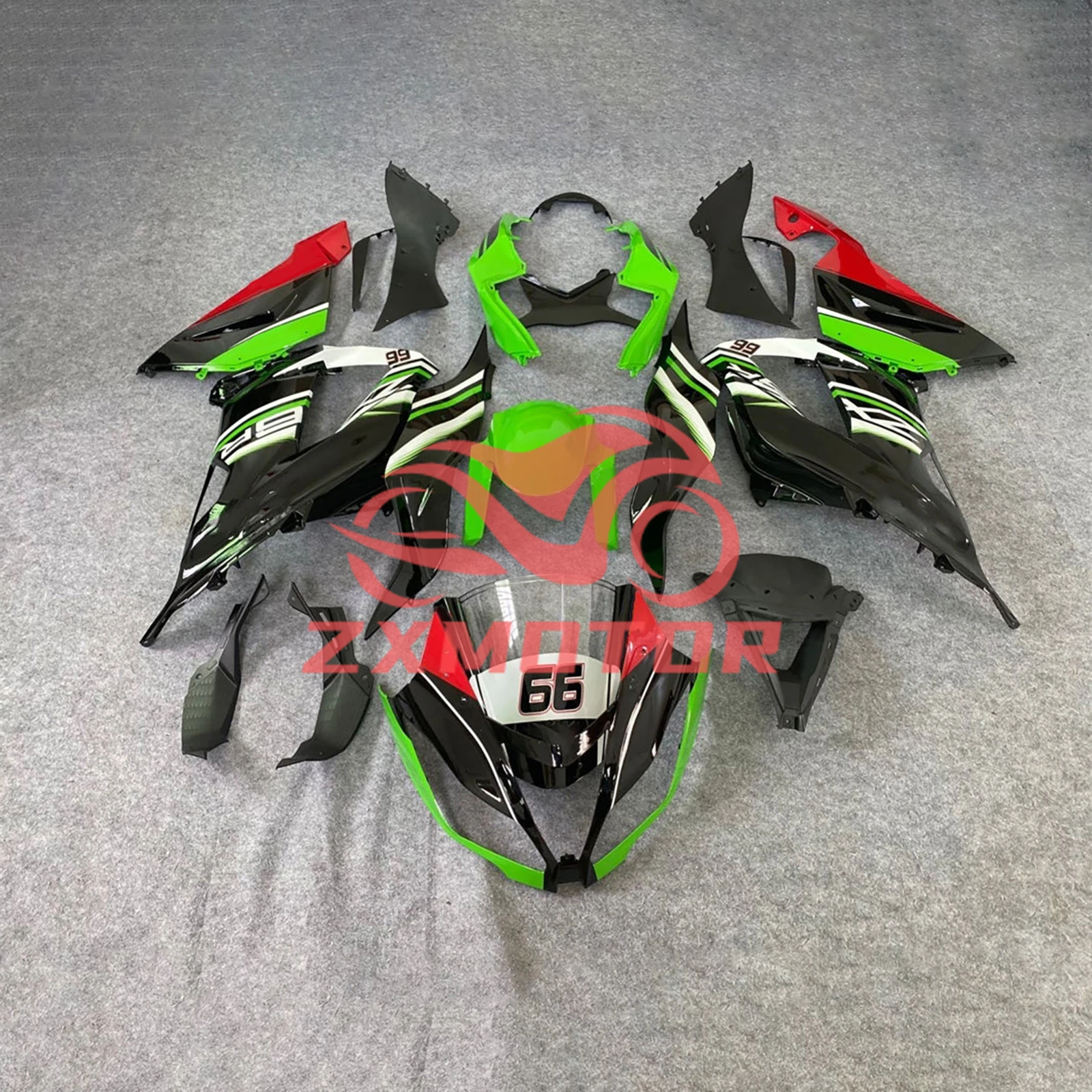 لكاواساكي 636 ZX6R 2013 2014 2015 2016 2017 2018 Fairings ZX-6R مجموعة كاملة من البلاستيك يغطي دراجة نارية الهدايا المجمعة جديد
