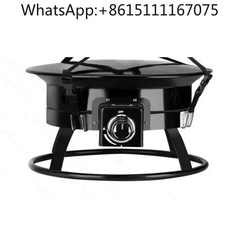 Portable 58000 BTU Propane Fire Pit Outdoor Camping Gas Firebowl With Lava Rocks Carry Kit For Patio RV Backyard Gathering