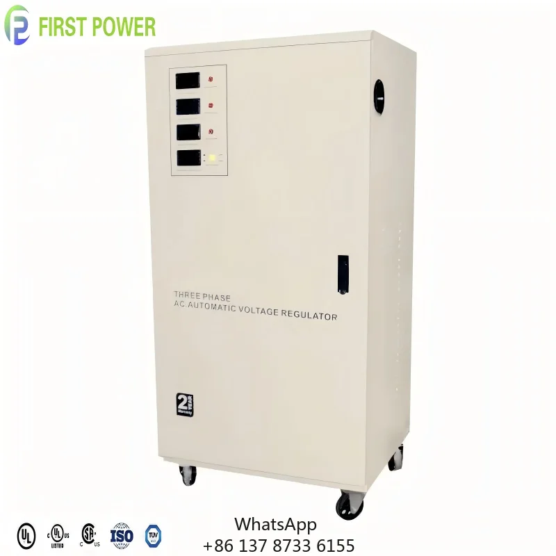 IEC Standard 50/60HZ 10KVA-1250KVA Servo Type 3 Phase Automatic Servo Voltage Stabilizer For Electric Power Equipment