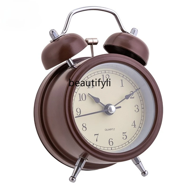 

Alarm clock students use wake-up artifact to wake up mechanical alarm luminous bedside desktop clock desktop