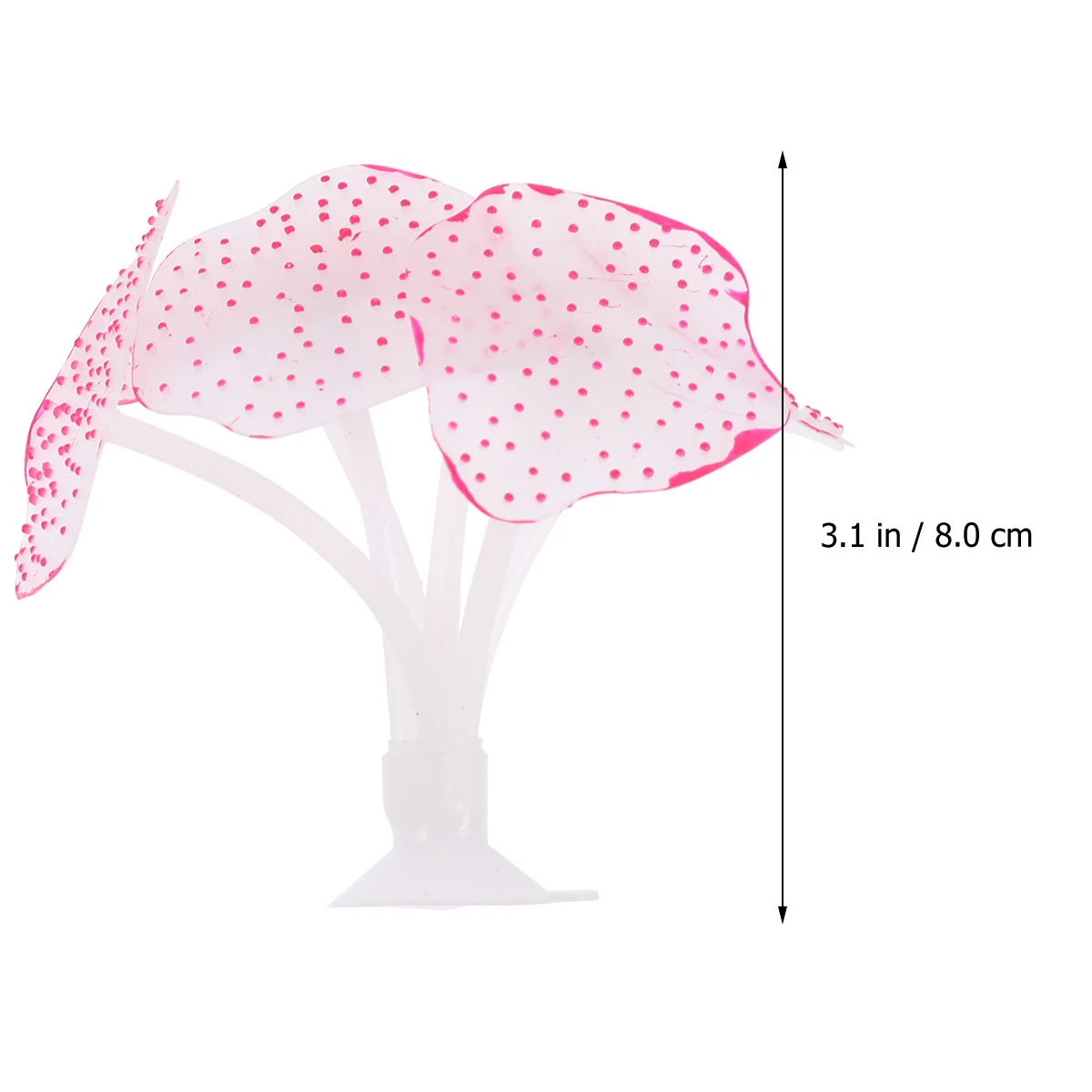 

Fluorescent Artificial Coral Silicone Simulation Jellyfish Red Realistic Terrarium Decor Lifelike Aquarium Landscape Coral