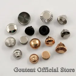 Goutent Silver/Rose Gold/Black Stainless Steel Watch Crown Fit 6497/6498 Seagull ST3600/3620 Movement