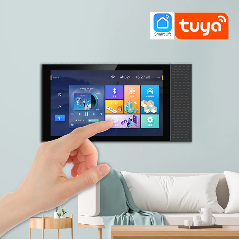 Top Tuya Smart Home Control Panel Controls All Tuya Smart Products Such As Home Smart Speakers and Lights Smart Home Automation