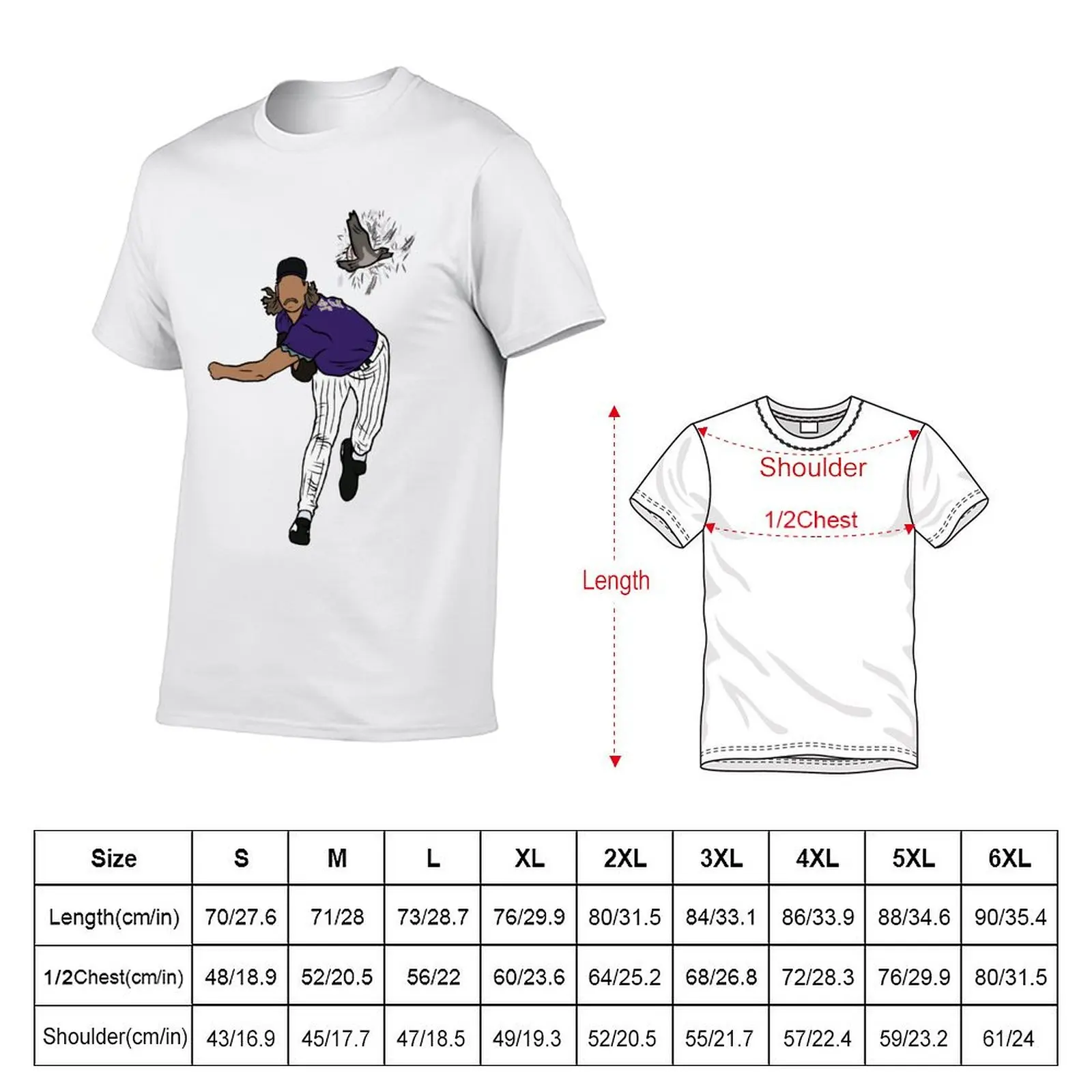 Randy Johnson Hits The Bird T-Shirt Quick Dry Outdoor Sports T-Shirt